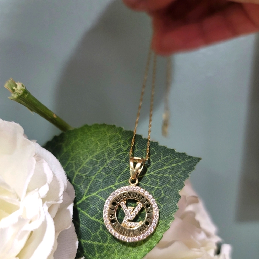 14k Gold Charm With Chain